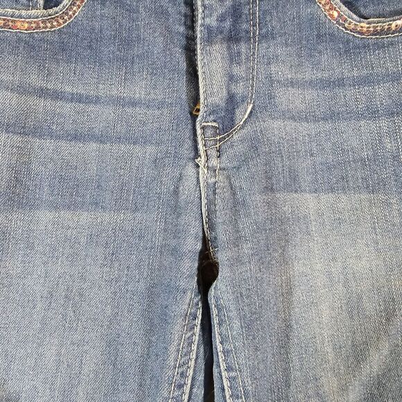 Wallflower Jeans Girls Size 10 Jeggings Low Rise Denim Color Blue - Picture 5 of 12
